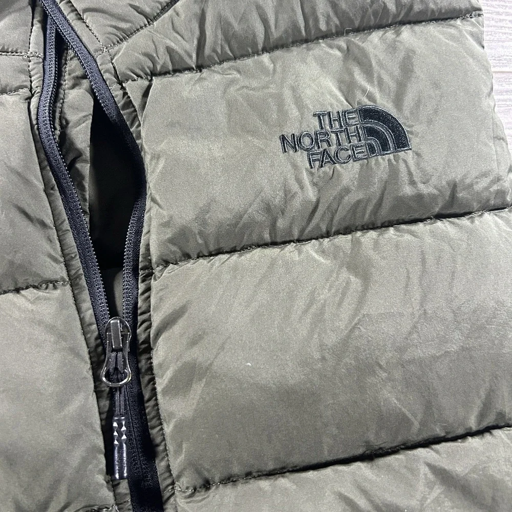 The North Face Puffer Vest Mens Small Green 550 Goose‎ Down Quilted NF0A3CR5